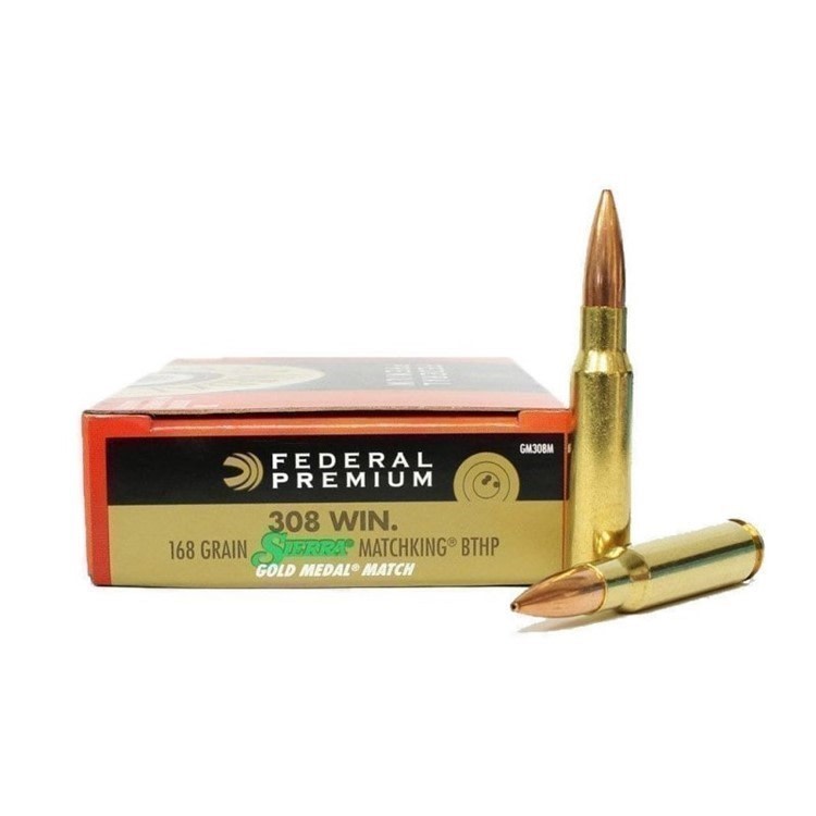 Federal Premium Match .308 Win. 168 gr. Sierra Matchking Ready to ship-img-0