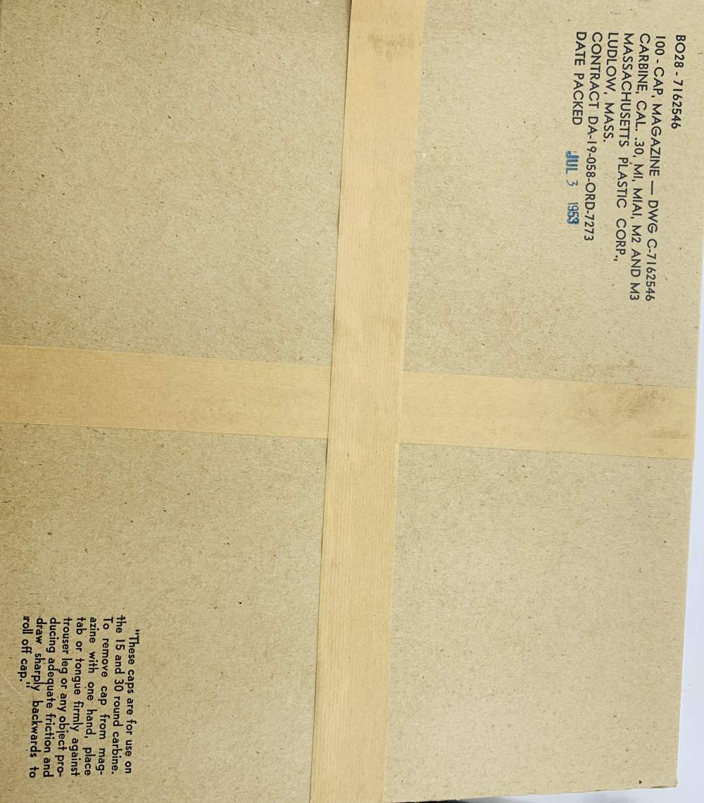 M1 CARBINE SEALED BOX OF 100 DUST COVERS-img-0