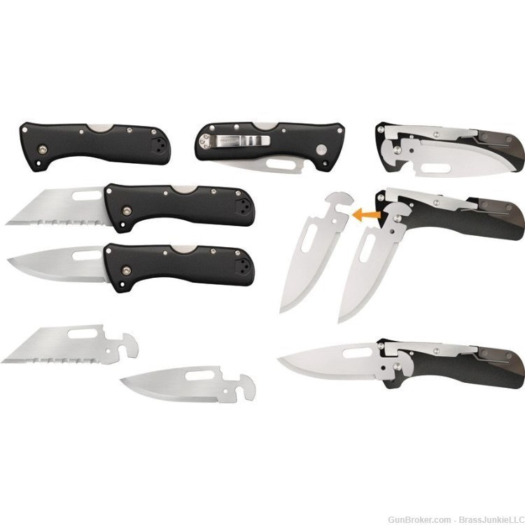 Cold Steel Click N Cut Pocket Knife 2.5" Drop Point 420J2 Polished Blade -img-1