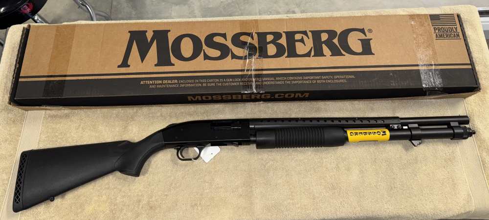 New Mossberg 590 Persuader 12 Gauge 20” Barrel Pump Shotgun 50694-img-0
