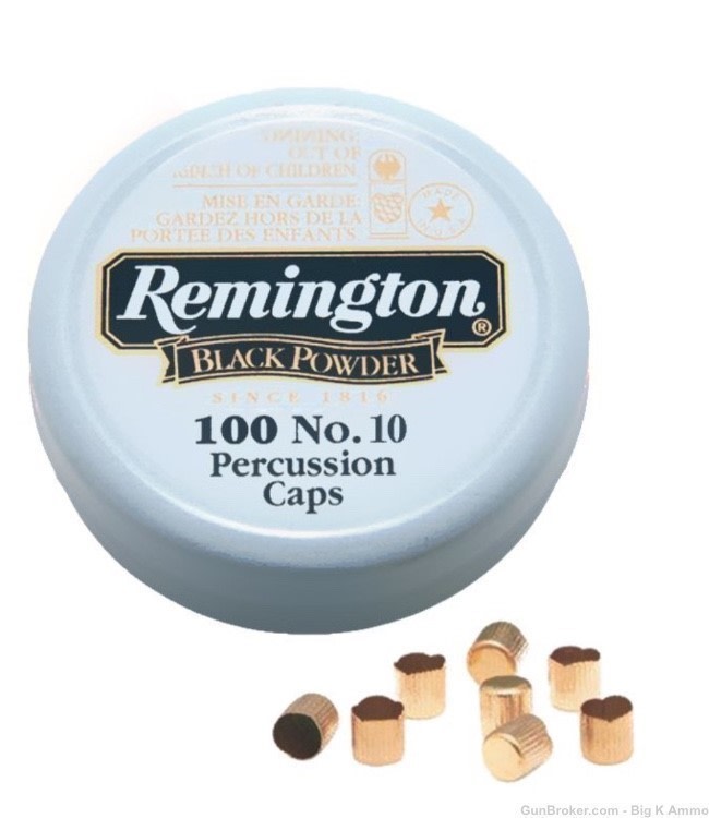 Remington no. 10 Percussion Caps #10 (300 Count) black powder muzzleloading-img-1