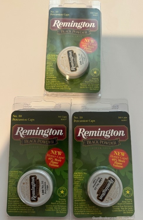 Remington no. 10 Percussion Caps #10 (300 Count) black powder muzzleloading-img-0
