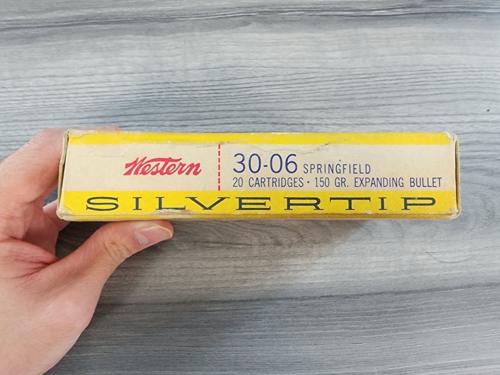 Vintage RARE Western Super X Silvertip .30-06 Ammo (17 Rds)-img-1