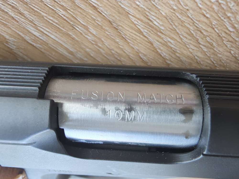 Fusion Firearms 1911 10mm 6" Long Slide Kensight Adj Sights EXCELLENT-img-7