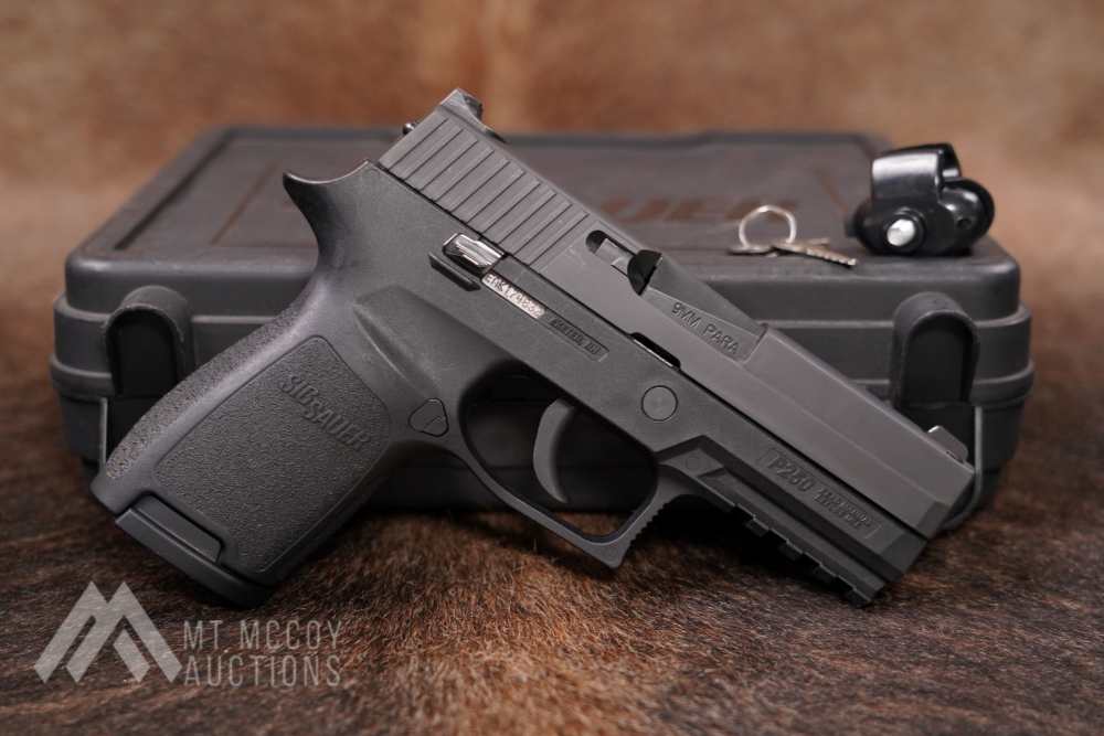 Sig Sauer Model P250 250C-9-B 9mm 3.75” DAO Semi-Auto Box CA PPT OK LNIB-img-0