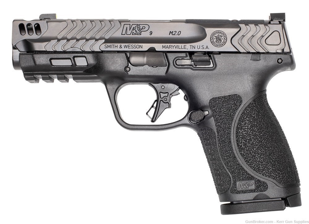 S&W M&P9 M2.0 COMPACT CARRY COMP PC 13989 9mm 15+1 OR PISTOL, NIB, 2-MAGS-img-0