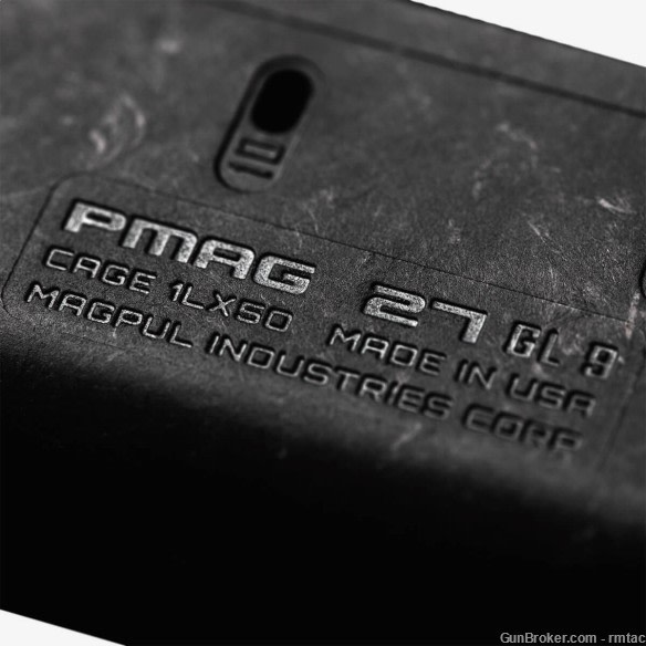 Magpul - 2 PACK - PMAG 27 GL9 GLOCK G17- 12 Round 9mm - MAG662-BLK - NEW-img-2