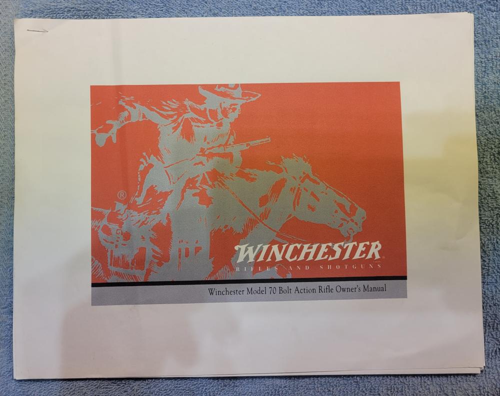 Winchester Model 70 User Manual Color Hardcopy-img-0