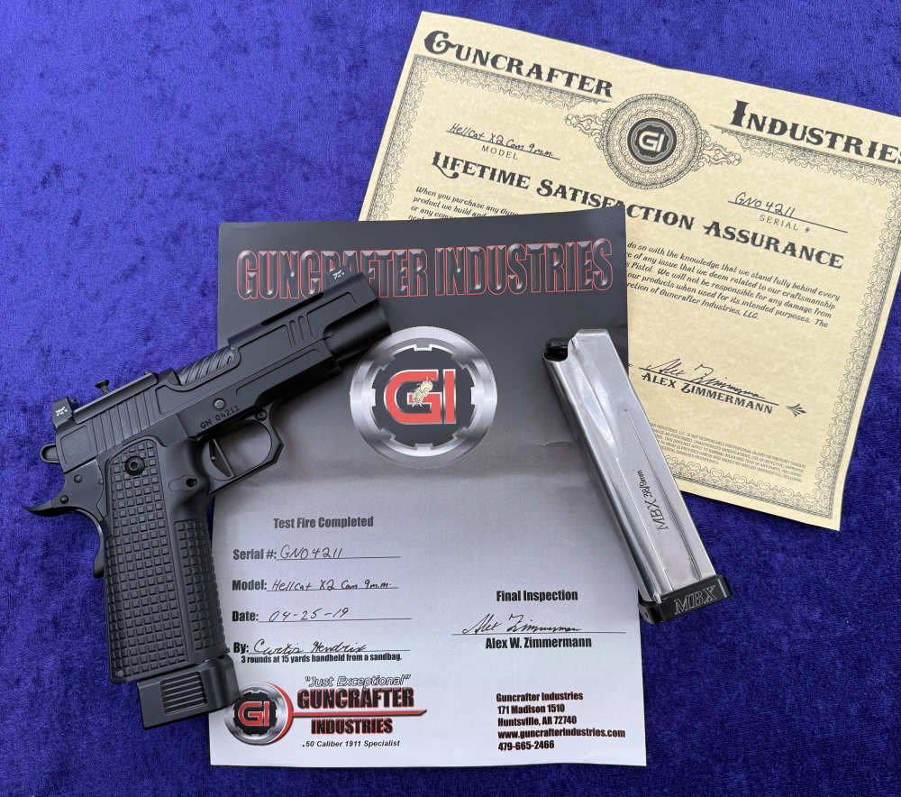 Guncrafter Industries GI Hellcat X2 1911 DS 9MM Optic Cut RMR Plate 2011 -img-0
