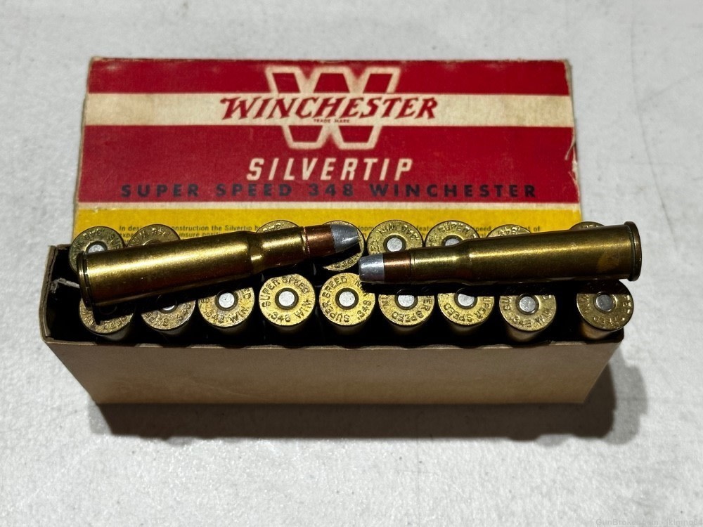 19 rounds of Winchester Super Speed 348 Win 250 grain Silvertip ammo-img-2