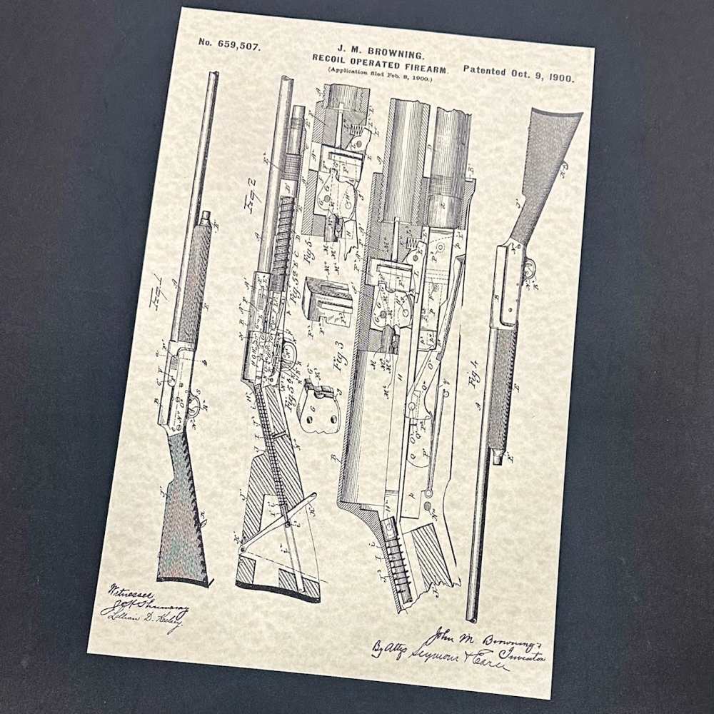 Browning Auto-5 Shotgun Patent Poster 11x17 - FREE SHIPPING!-img-2