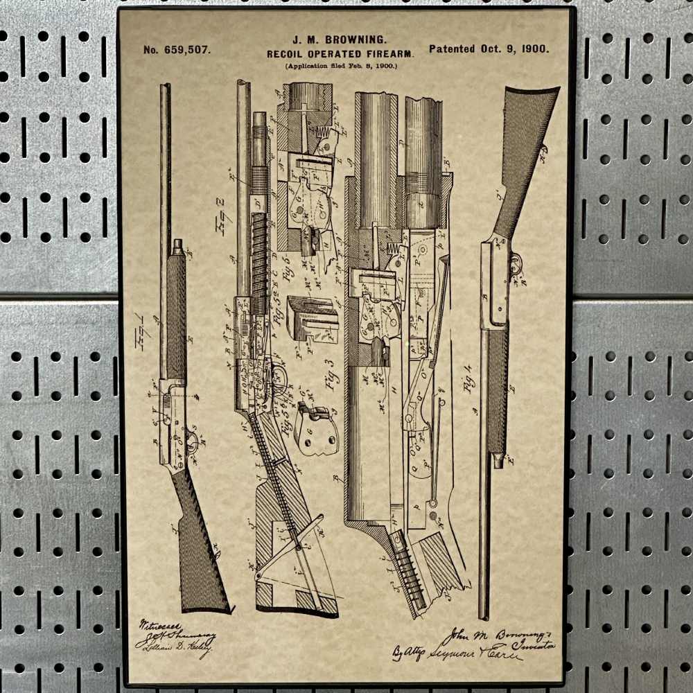 Browning Auto-5 Shotgun Patent Poster 11x17 - FREE SHIPPING!-img-1