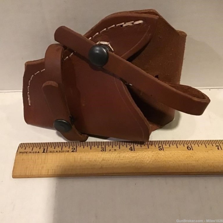 Leather Gun Holster by Robert Saddlery, El Paso, Texas (New Condition)-img-3