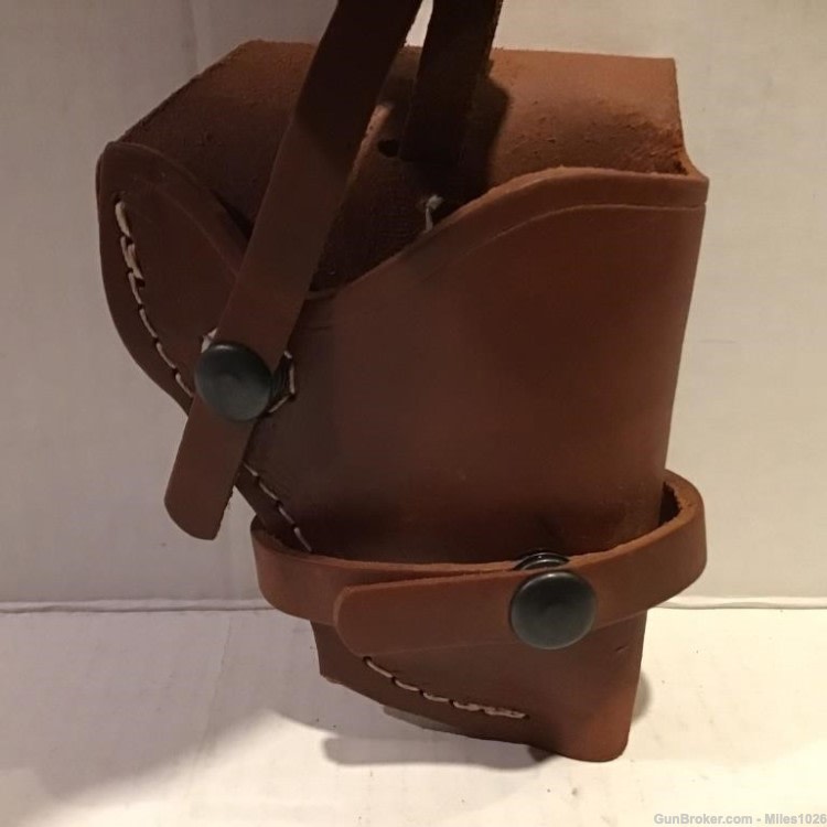 Leather Gun Holster by Robert Saddlery, El Paso, Texas (New Condition)-img-0