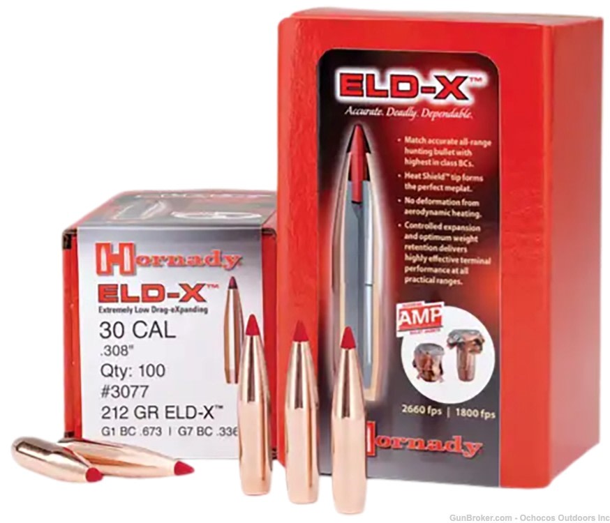 Hornady™ ELD-X  6mm .243 90 GR - 100 Count Per Box - 2441-img-0