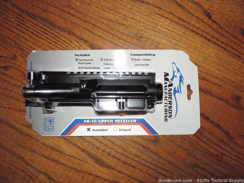 Anderson AR15 upper receiver w/ charge handle-img-0
