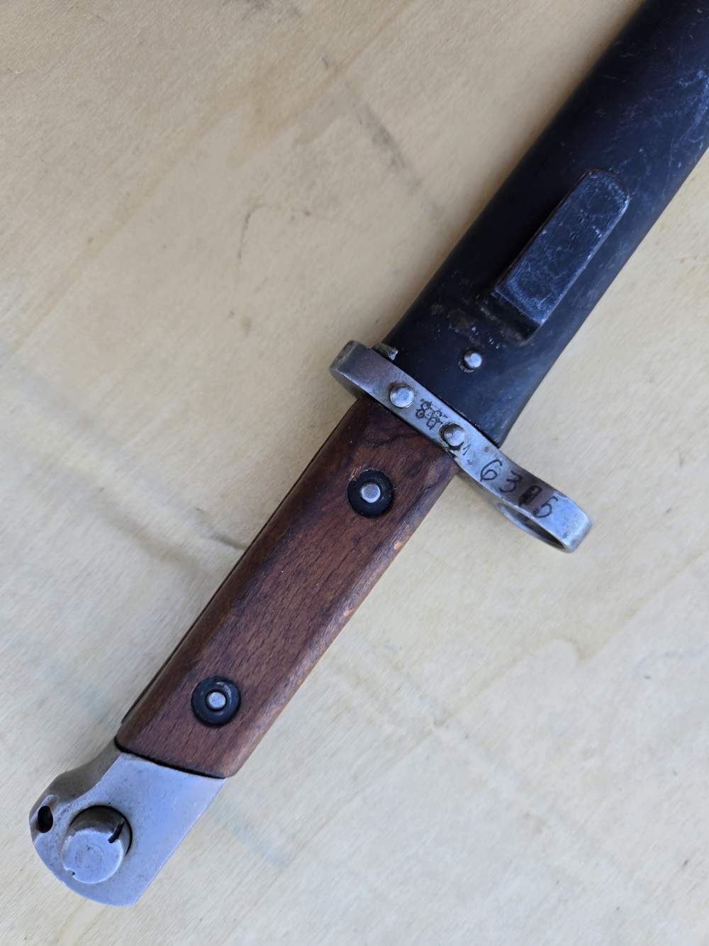 Styer 95 bayonet extra fine original condition scare upturned blade-img-36