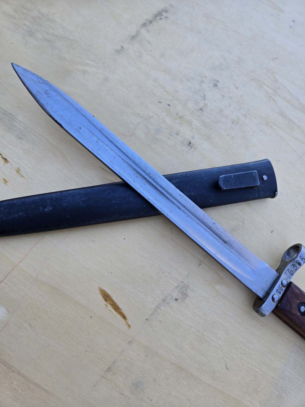 Styer 95 bayonet extra fine original condition scare upturned blade-img-26