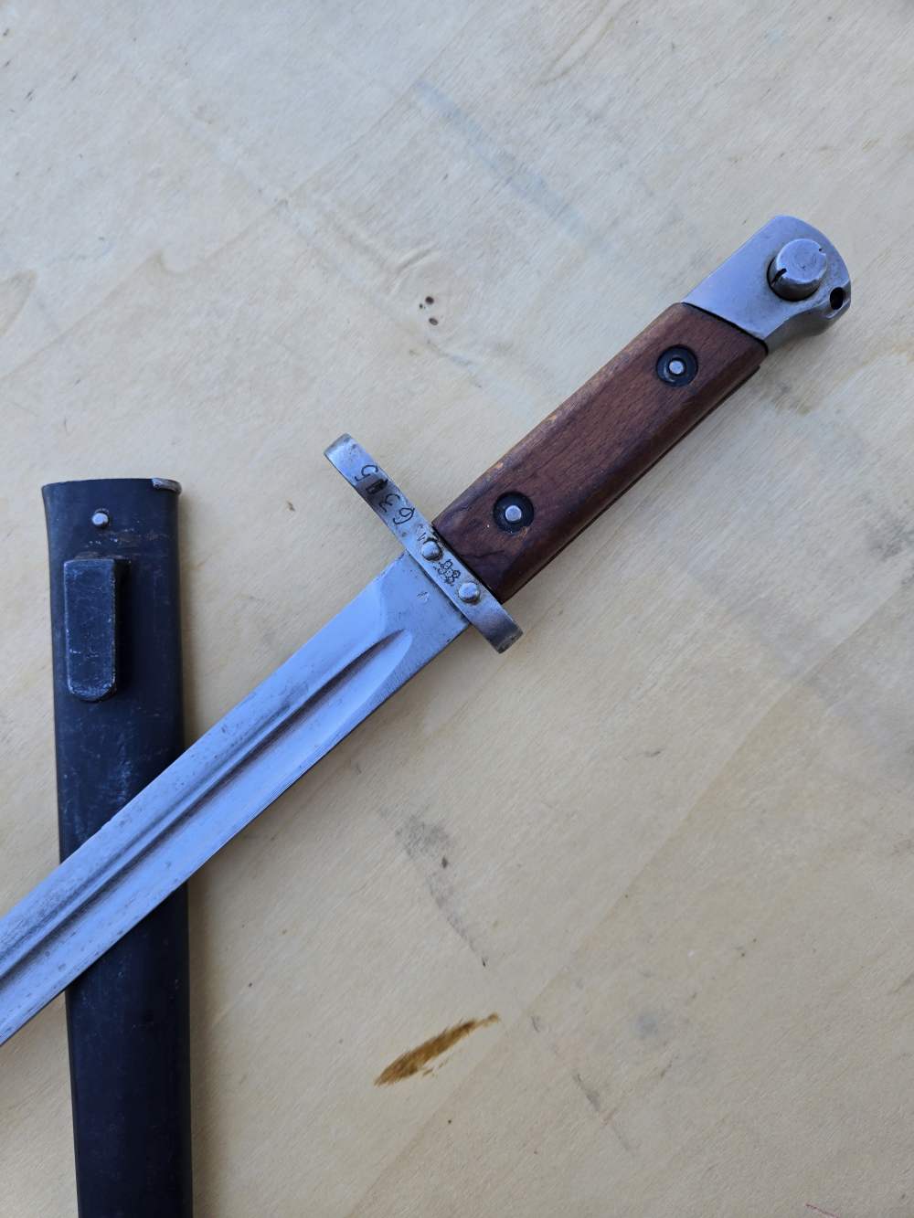 Styer 95 bayonet extra fine original condition scare upturned blade-img-30