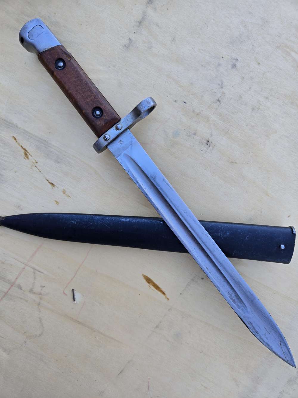 Styer 95 bayonet extra fine original condition scare upturned blade-img-19