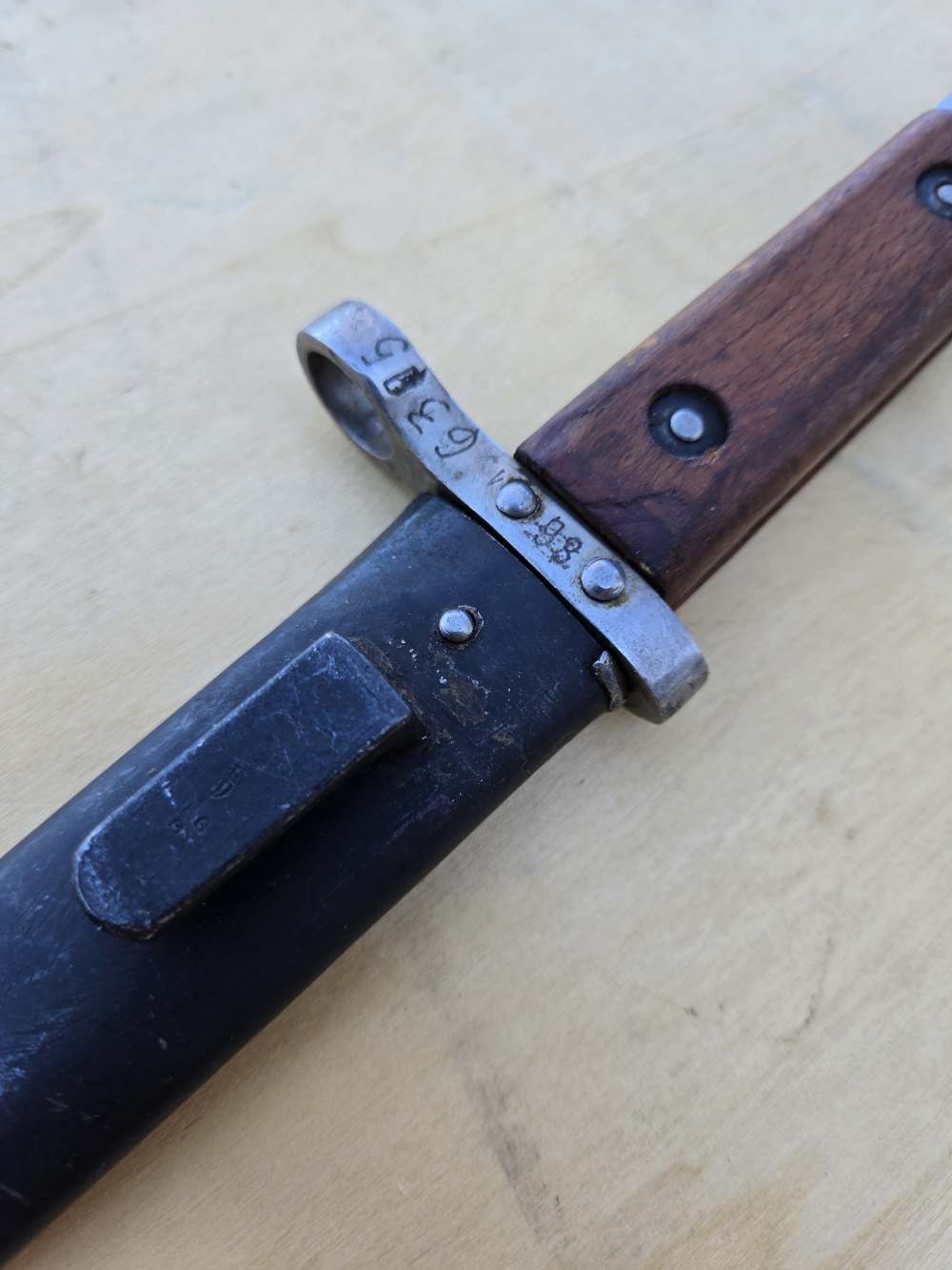 Styer 95 bayonet extra fine original condition scare upturned blade-img-34