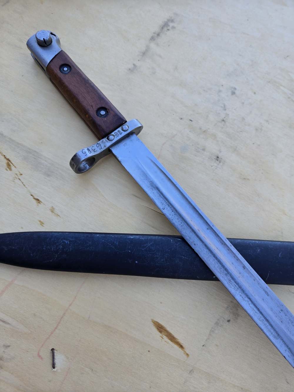 Styer 95 bayonet extra fine original condition scare upturned blade-img-24