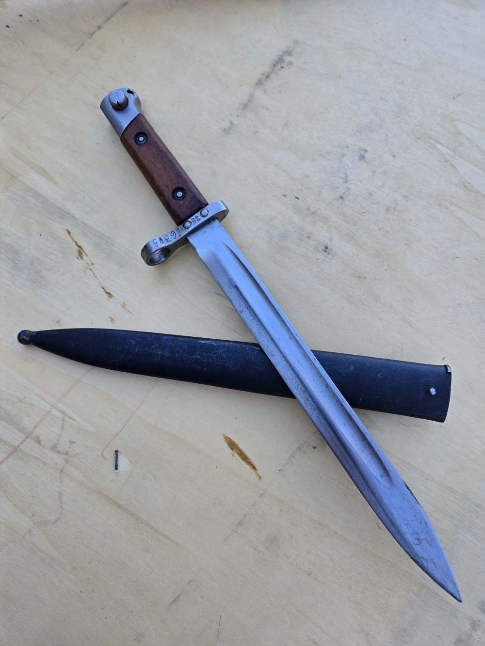 Styer 95 bayonet extra fine original condition scare upturned blade-img-25
