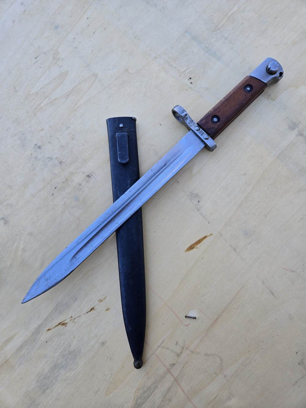 Styer 95 bayonet extra fine original condition scare upturned blade-img-37