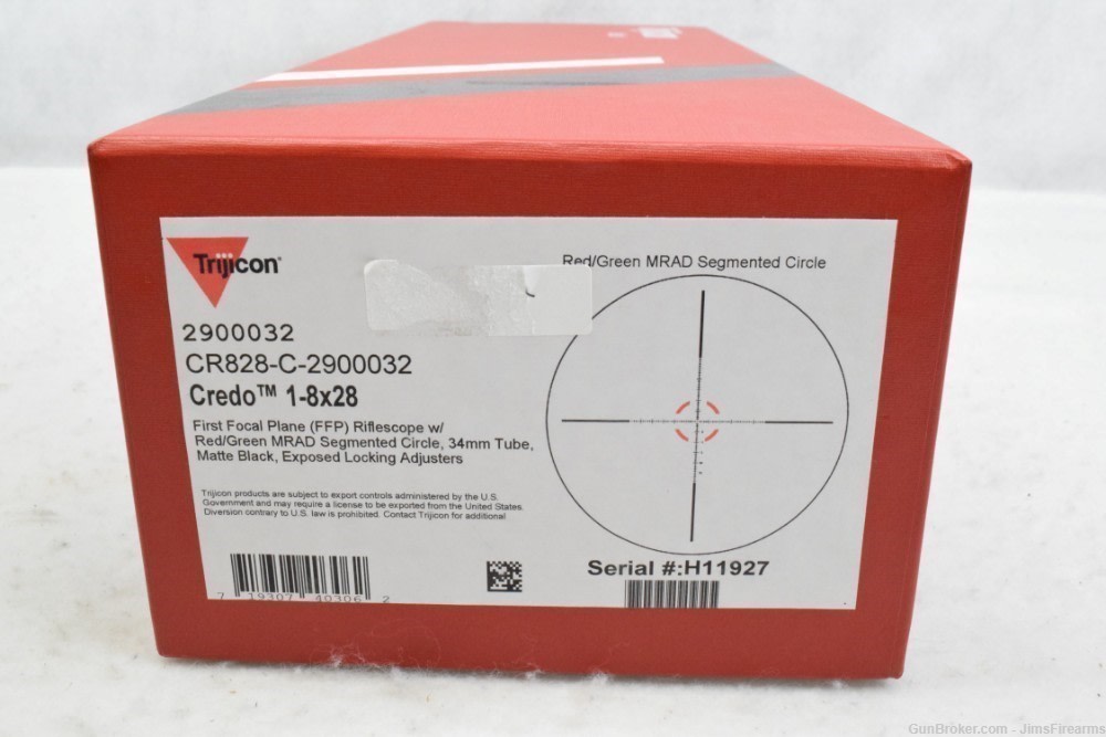 Trijicon Credo 1-8x28mm First Focal Plane New Display Model -img-5