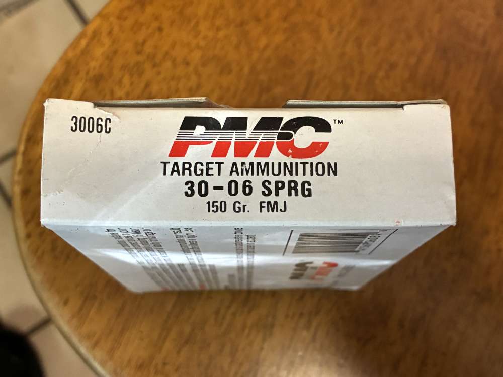 PMC TARGET AMMO  30.06 SPRG 150 GR FMJ  Box of 20-img-0