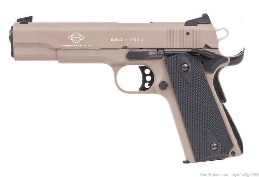 ATI/GSG German 5" 1911 Sport Gun .22LR Tan with Bonuses ... -img-1