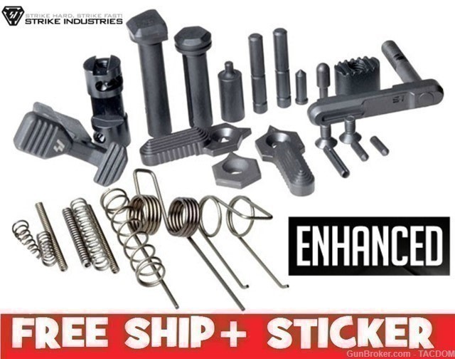 Strike Industries Enhanced Lower Parts Kit AR15 LPK AR15 AR EBC EMC LOGO PN-img-0
