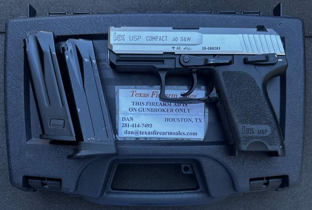 H&K USP Compact Stainless .40 S&W, Two-Tone HK Made in Germany in 2004-img-0