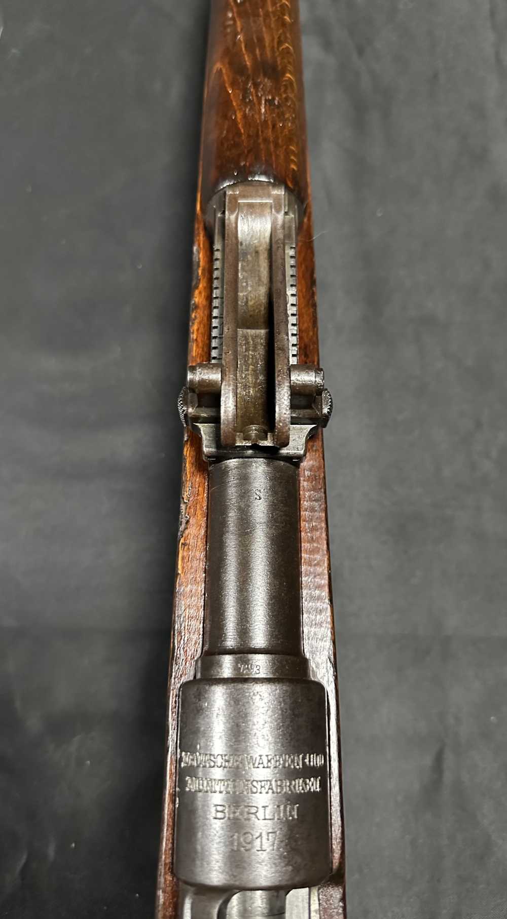 SPECTACULAR! German Gew 98 DWM 1917 8mm Mauser Mauser 98 Matching Rifle-img-37