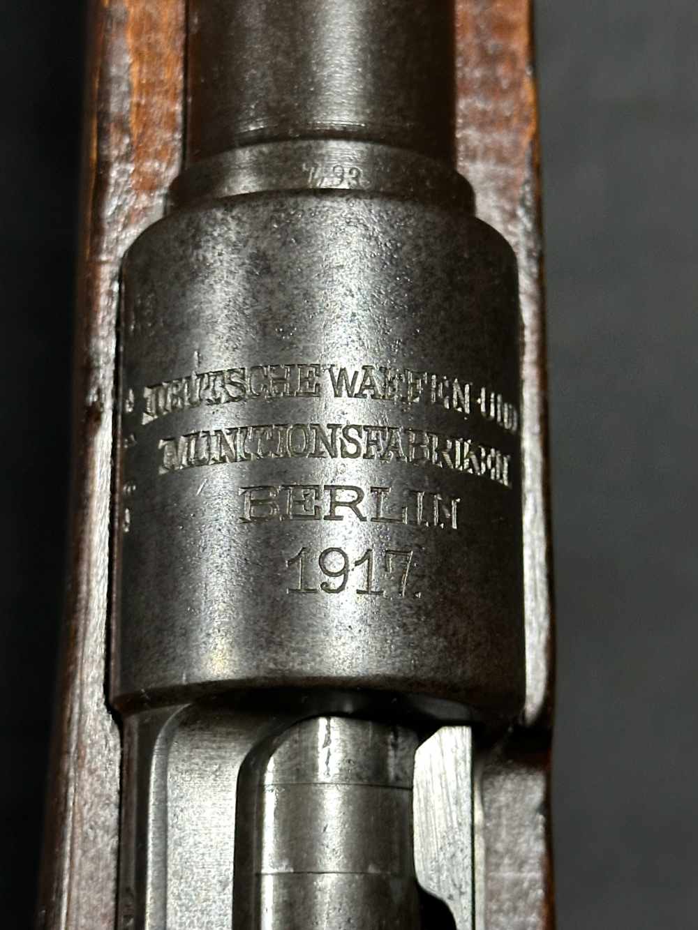 SPECTACULAR! German Gew 98 DWM 1917 8mm Mauser Mauser 98 Matching Rifle-img-36