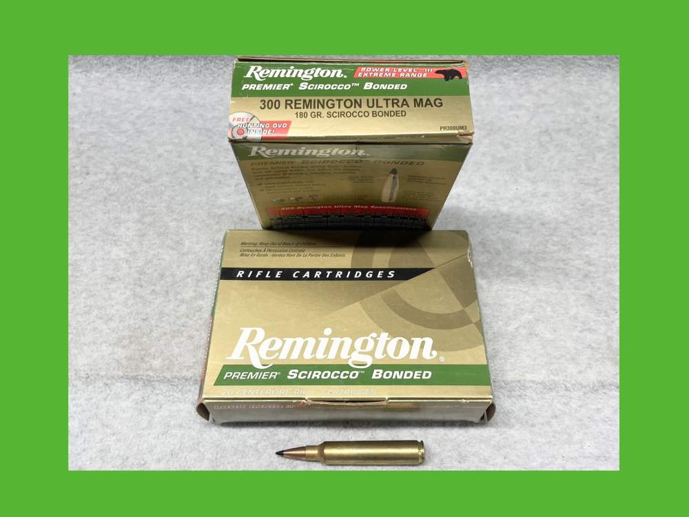 REMINGTON .300 ULTRA Magnum Rifle AMMO 40 Rounds SCIROCCO 180GR 300 RUM-img-0