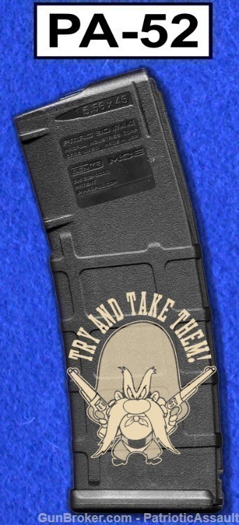 LASER ENGRAVED PMAG 30 GEN M2 - YOSIMITE SAM - NO CC FEE - SHIPPING TO CA-img-1