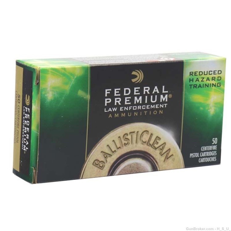 100 RDS FEDERAL LE .40 BallistiClean Ammo lead free Frangible 40 125gn -img-0