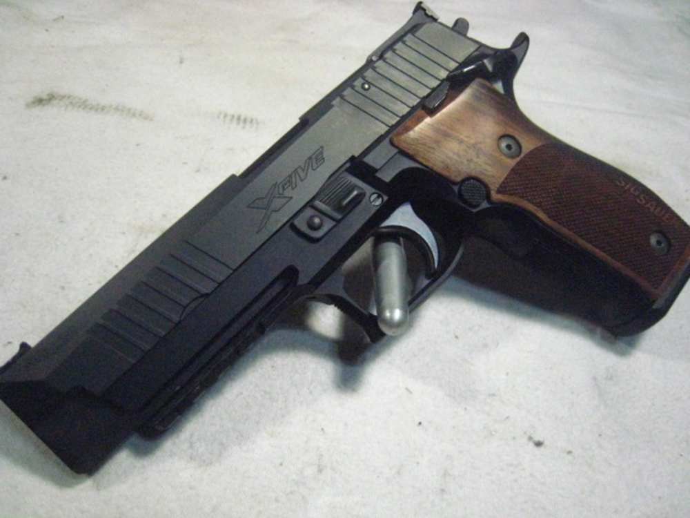 P226 X5 Xfive X Five .40 40S&W Gen2 SAO Black Fibr Op lk 9mm X6 Xsix Walnut-img-0