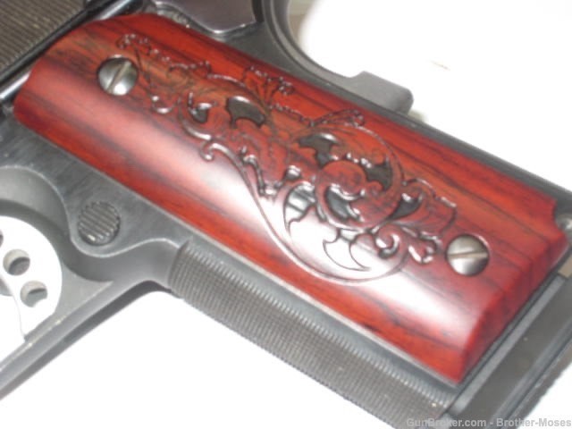 Esmeralda Cocobolo Wood Grips 1911 Compact "EXCELLENT"-img-0