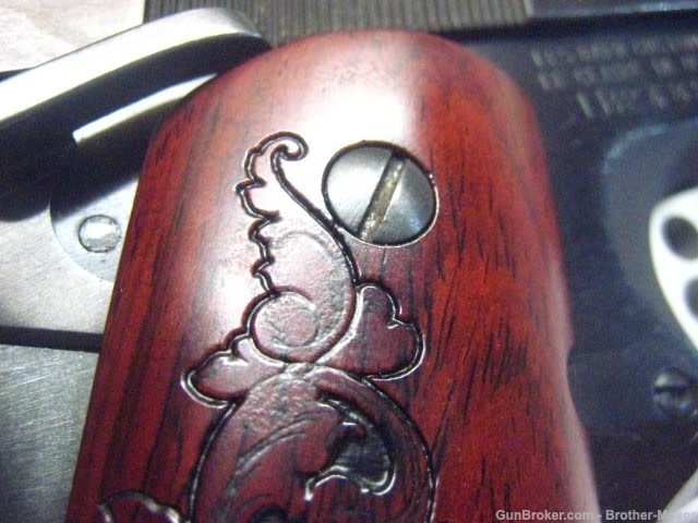 Esmeralda Cocobolo Wood Grips 1911 Compact "EXCELLENT"-img-3