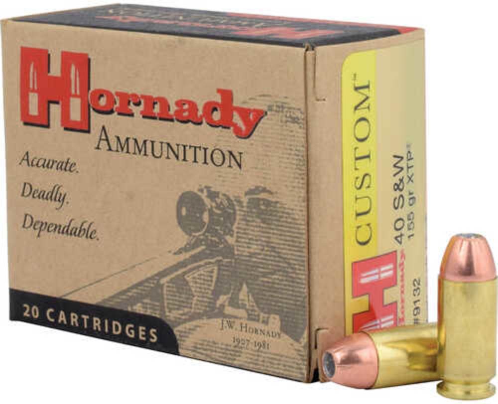 Hornady Custom Pistol Ammo 40 S&W 155 gr. XTP-img-0
