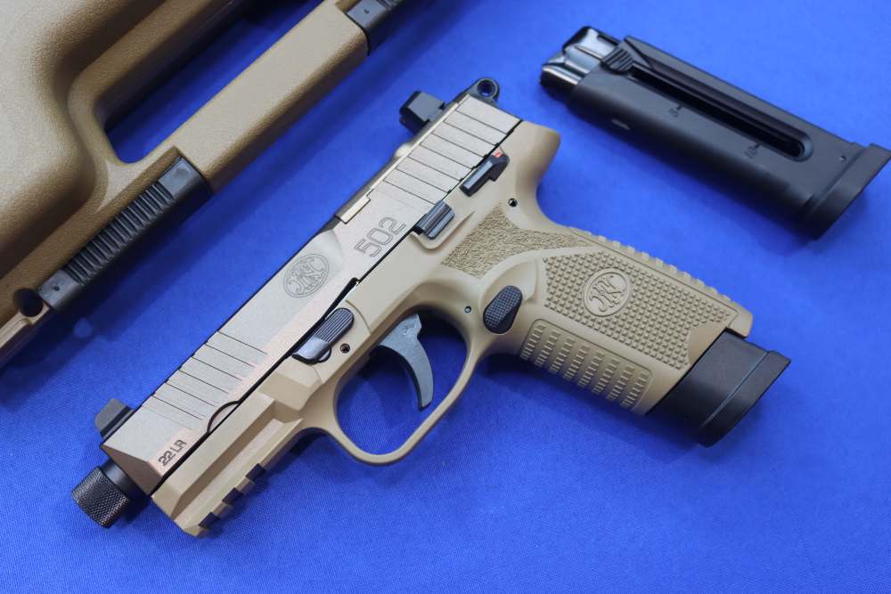 FNH Model FN 502 Tactical Pistol 22LR FDE Threaded Semi Auto FN-AMERICA New-img-1