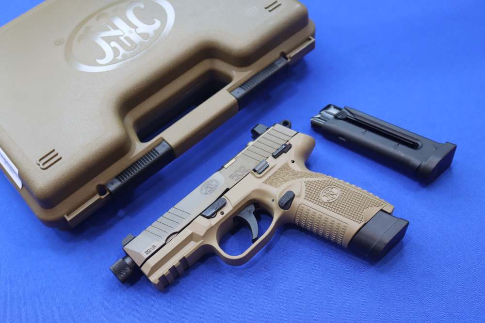 FNH Model FN 502 Tactical Pistol 22LR FDE Threaded Semi Auto FN-AMERICA New-img-0