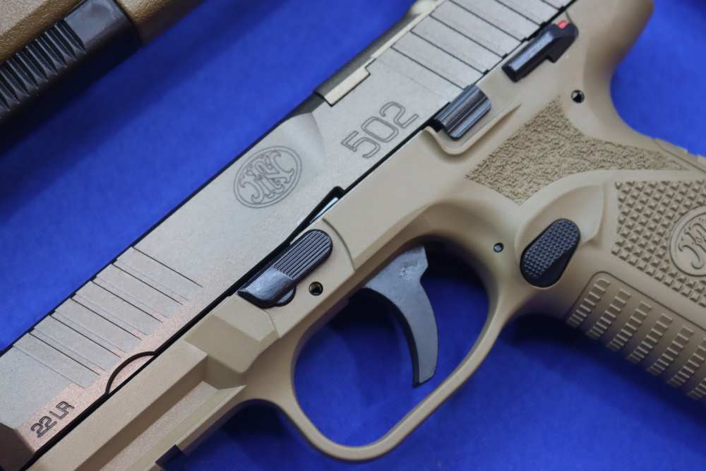 FNH Model FN 502 Tactical Pistol 22LR FDE Threaded Semi Auto FN-AMERICA New-img-3