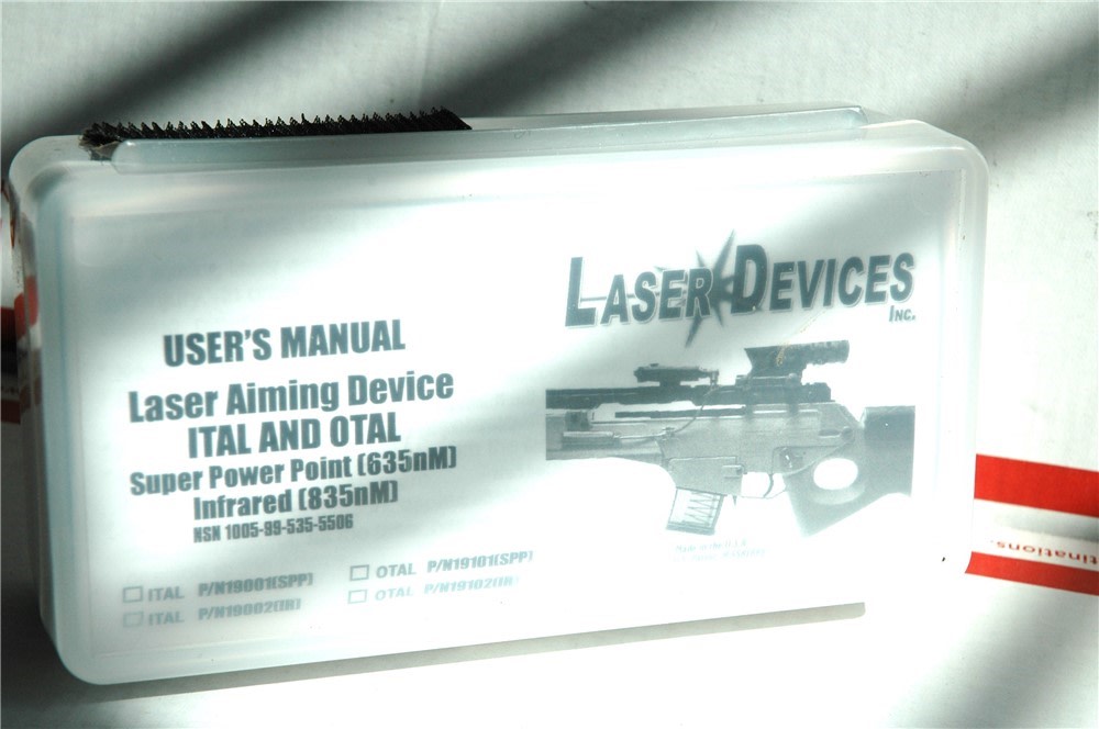 Laser Devices ITAL OTAL IR SPP 635nm IR User's Manual and Box ONLY-img-1