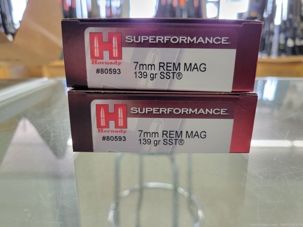 Hornady Superformance 7mm Rem Mag 139 Grain SST 80593 40 Rounds-img-0