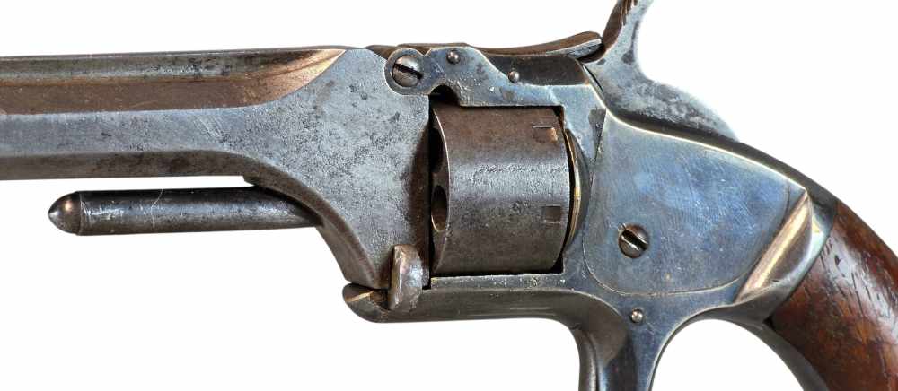 Smith & Wesson First Model 22 RF with box of shells-img-6