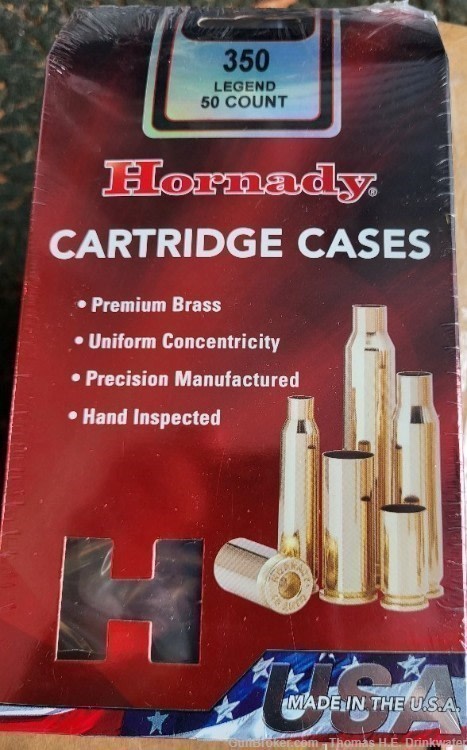 350 Legend Hornady UNPRIMED NEW Brass-img-0