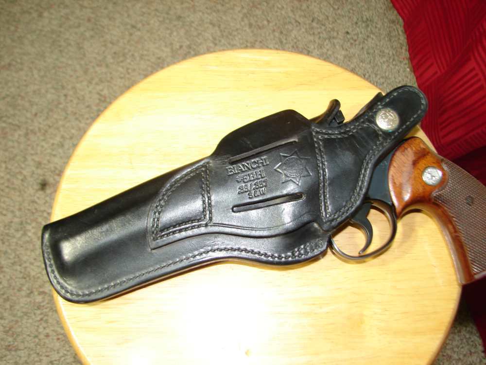 COLT TROOPER AND S&W K FRAME HOLSTER BY BIANCHI RT HAND UP TO 6" BARREL-img-5